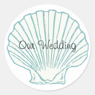 Sea Shell Wedding Envelope Seal
