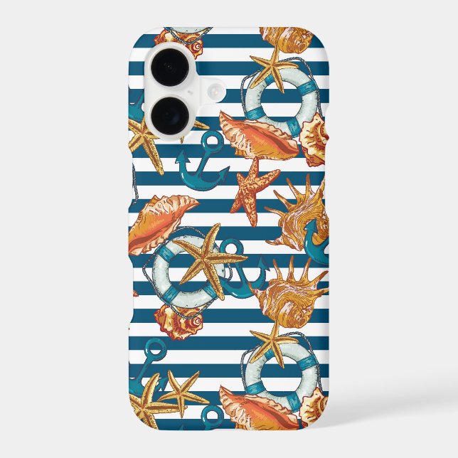 Sea Shells And Anchor Pattern (Back)