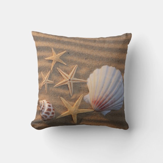 Sea Shells And Starfish Cushion (Front)