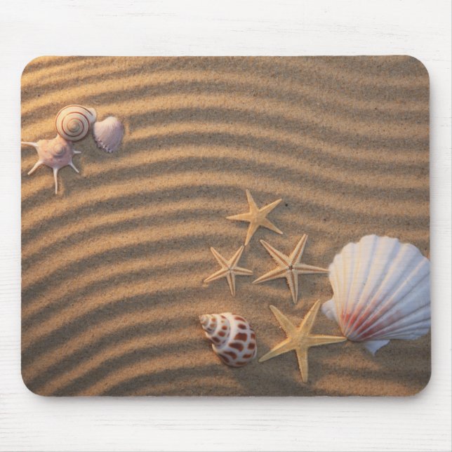 Sea Shells And Starfish Mouse Mat (Front)