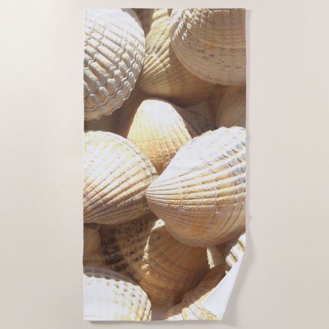 Sea Shells Beach Photography Towel (Front)