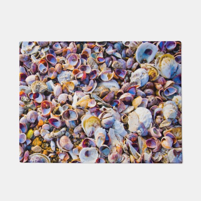 Sea Shells By The Sea Shore Doormat (Front)