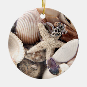Sea Shells Ceramic Tree Decoration