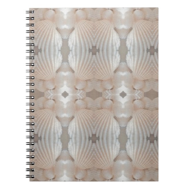 Sea Shells Love, Romantic Exotic Tropical Bridal Notebook (Front)