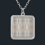 Sea Shells Love, Romantic Exotic Tropical Bridal Silver Plated Necklace<br><div class="desc">Sea Shells Love,  Romantic Exotic Tropical Bridal Pattern</div>