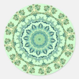 Sea Shells Mandala Classic Round Sticker