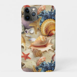 Sea shells on beach iPhone 11 pro case