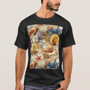 Sea shells on beach T-Shirt