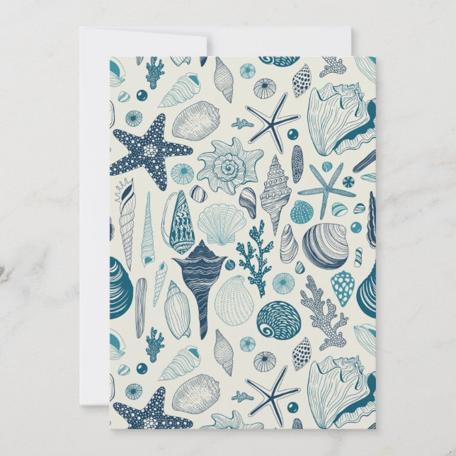 Sea shells on  off white (Front)