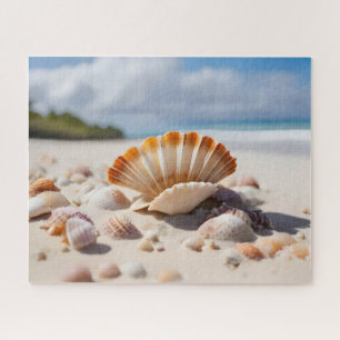 Sea shells on the beach jigsaw puzzle