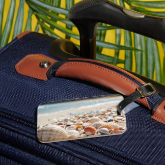 Sea Shells on the Beach Luggage Tag