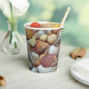 Sea Shells Paper Cups
