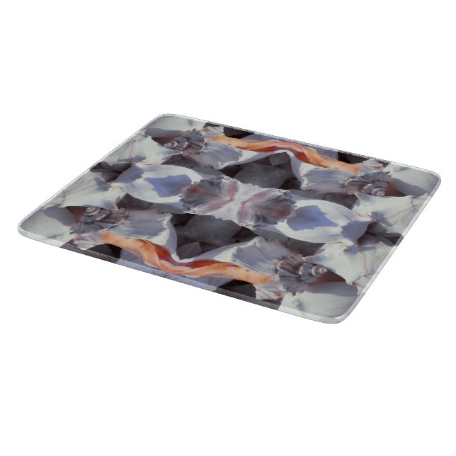 Sea Shells Pattern Cutting Board (Corner)