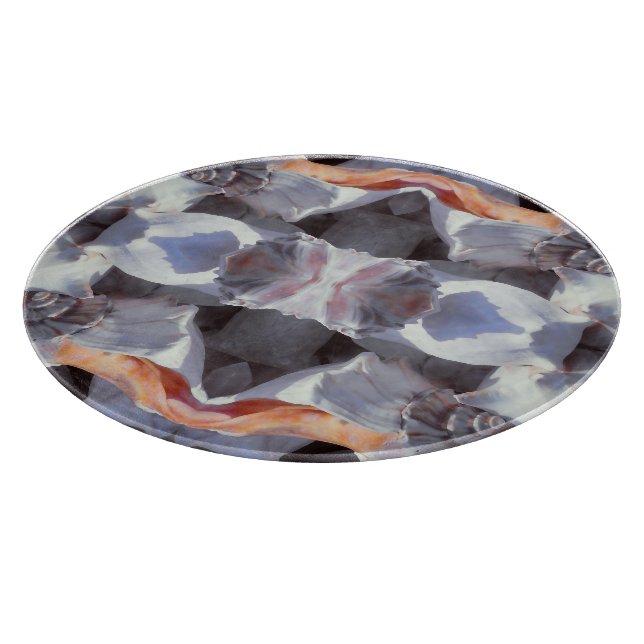 Sea Shells Pattern Cutting Board (Corner)