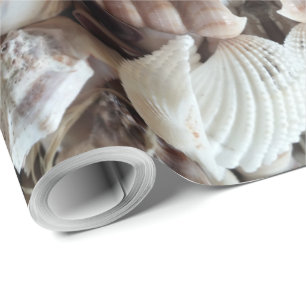 Sea Shells Photography Summer Beach Theme Elegant Wrapping Paper