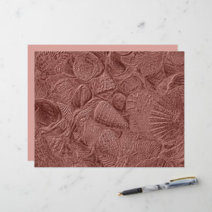 Sea Shells Rose Gold Ocean Beach Elegant Decoupage
