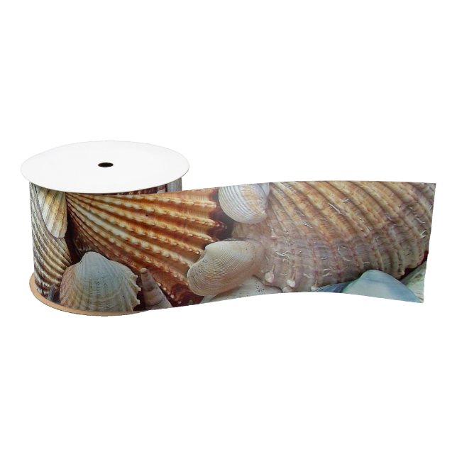 Sea Shells Satin Ribbon (Spool)