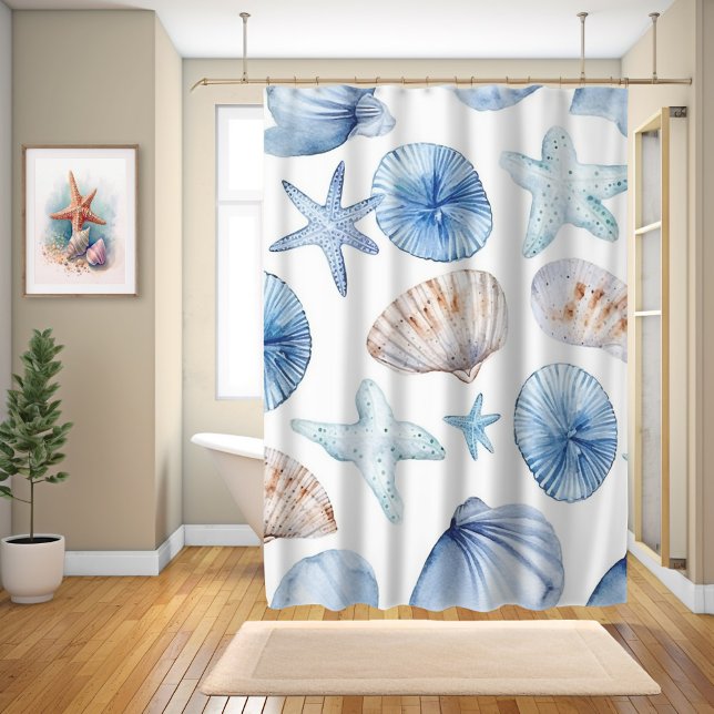 Sea Shells Shower Curtain (Creator Uploaded)