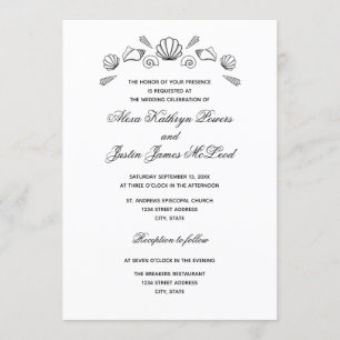 Sea Shells - Wedding Invitation