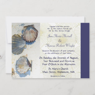 Sea Shells Wedding Invitation