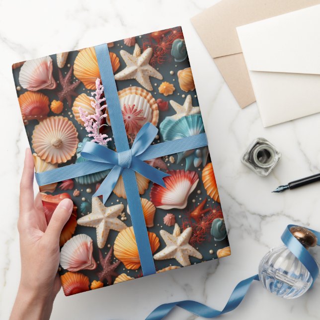 Sea Shells Wrapping Paper (Gifting)