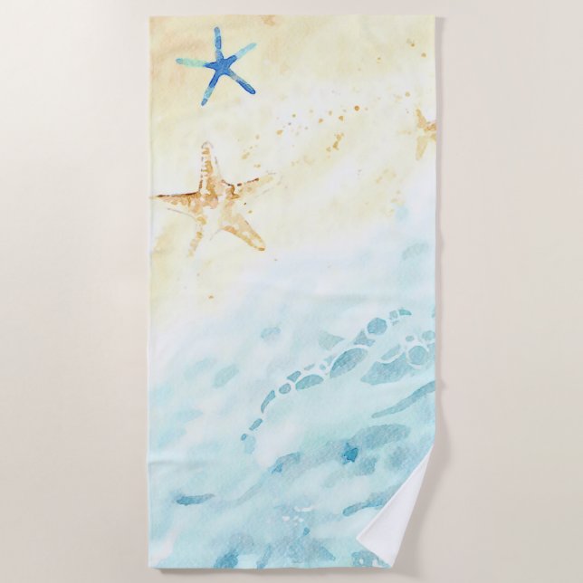 *~* Sea Shore AR7 Beach Star fish Nautical Towel (Front)