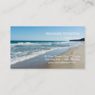 Sea shore business card