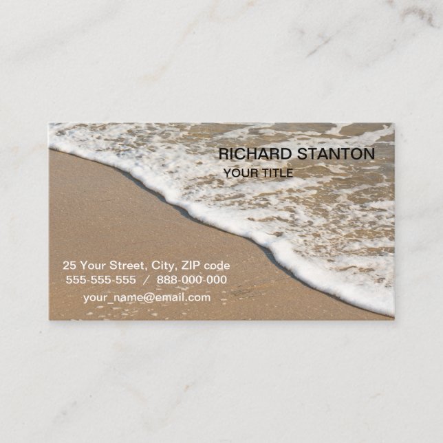 Sea shore business card (Front)