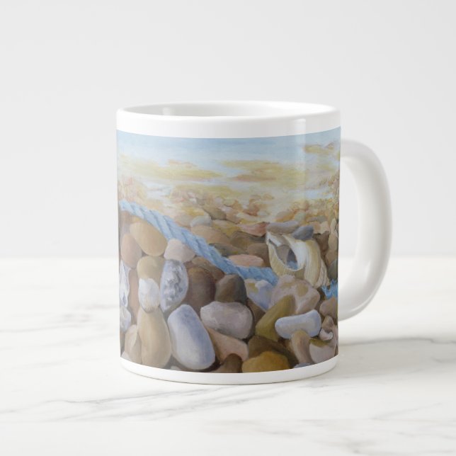 Sea Shore Large Coffee Mug (Front Right)