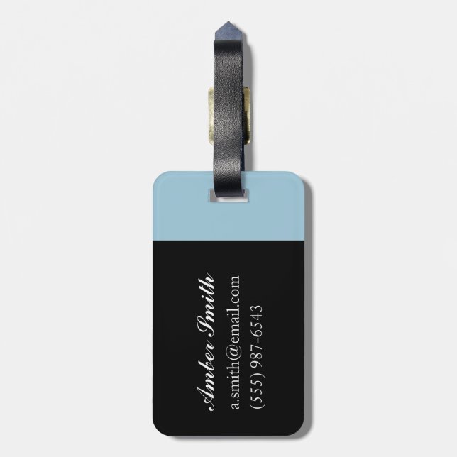 Sea Shore Luggage Tag (Back Vertical)