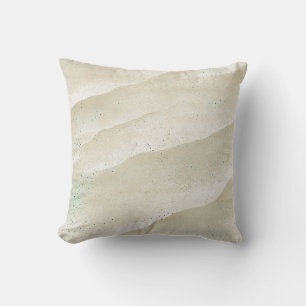 Sea Shore Sand Speckled Aqua And Seafoam Green  Cushion
