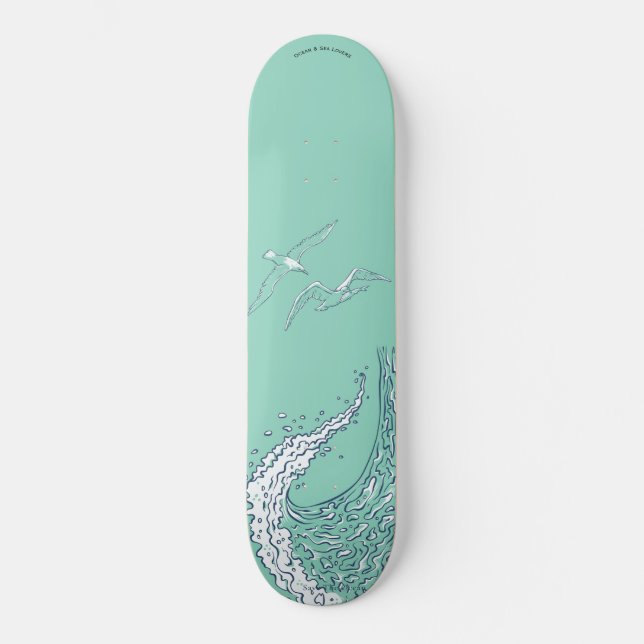 Sea Skateboard, Ocean Skateboard, Sea, ocean Decks Skateboard (Front)