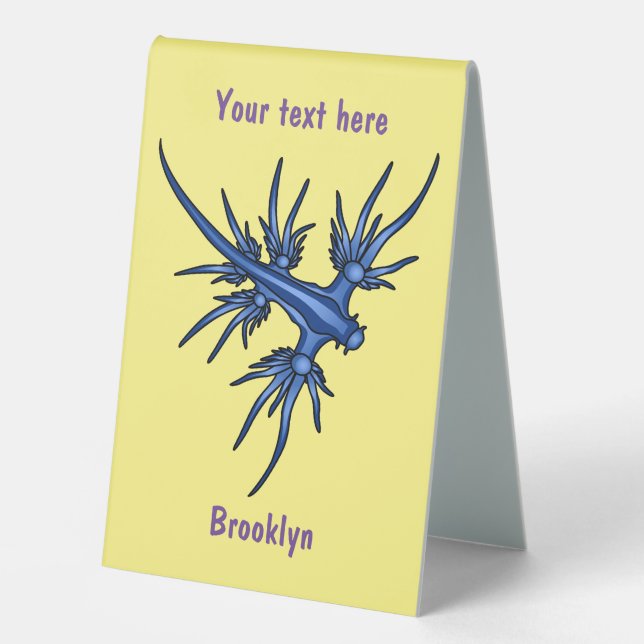Sea slug blue dragon illustration (Front)