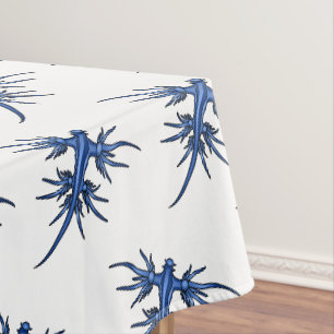 Sea slug blue dragon illustration tablecloth