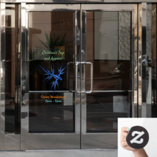 Sea slug blue dragon illustration window cling