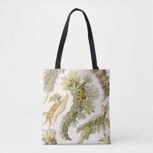 Sea Slugs by Ernst Haeckel, Vintage Nudibranchia Tote Bag