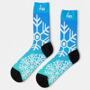 sea snowflakes socks
