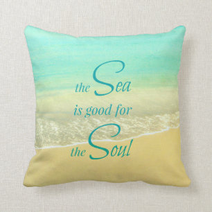 Sea Soul Beach Wave Pillow