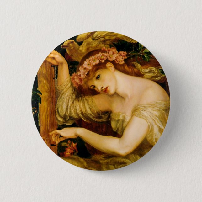 Sea Spell by Dante Gabriel Rossetti 6 Cm Round Badge (Front)