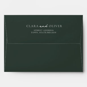 Sea Stacks Oregon Coast Wedding Return Address Envelope