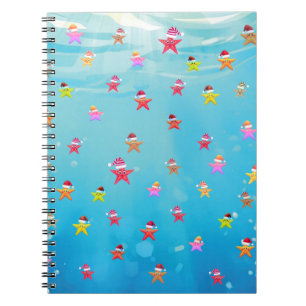 Sea Star Starfishing Spiral Notebook