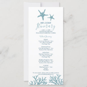 Sea Star Wedding Itinerary