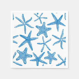 Sea stars in blue napkin