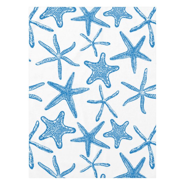 Sea stars in blue tablecloth (Front)