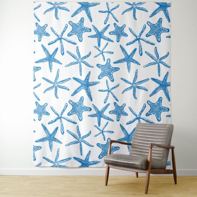 Sea stars in blue tapestry (In Situ)