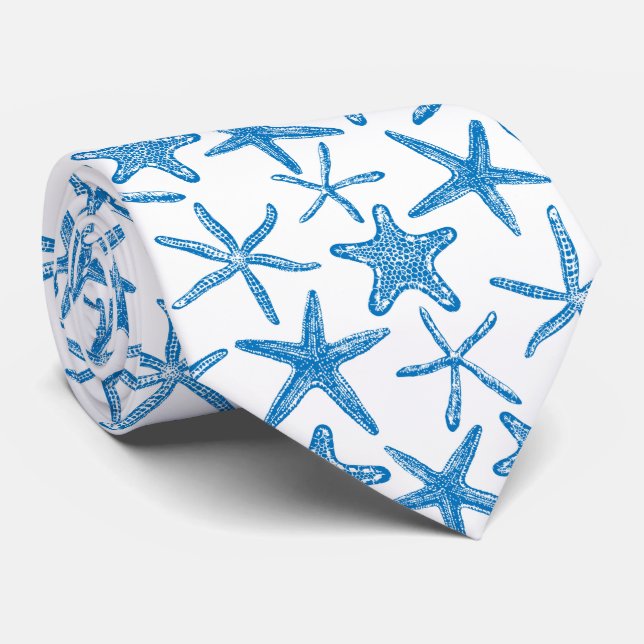 Sea stars in blue tie (Rolled)