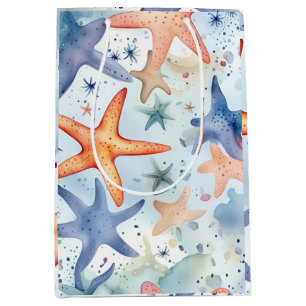 Sea stars watercolor art Medium Gift Bag