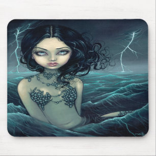 Sea Storm gothic mermaid Mousepad