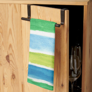 Sea Stripes Art Print  Tea Towel