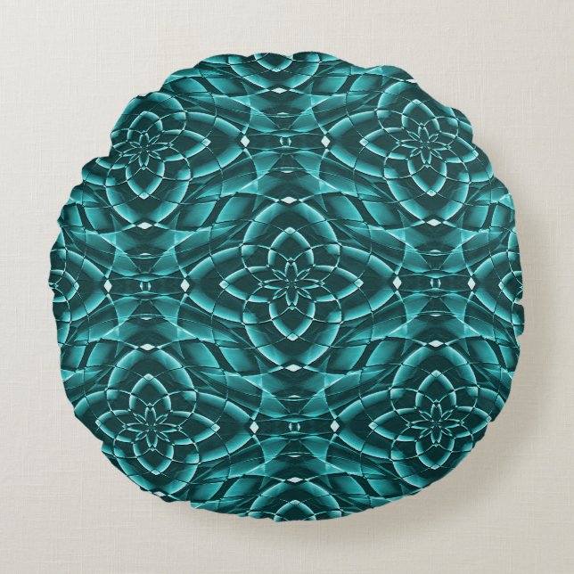 Sea succulents....... round cushion (Front)